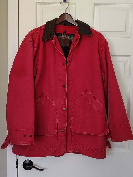 Woolrich Jackets & Blazers - Vintage Woolrich Blanket Lined Women’s Chore Coat Barn Jacket - Red Size M